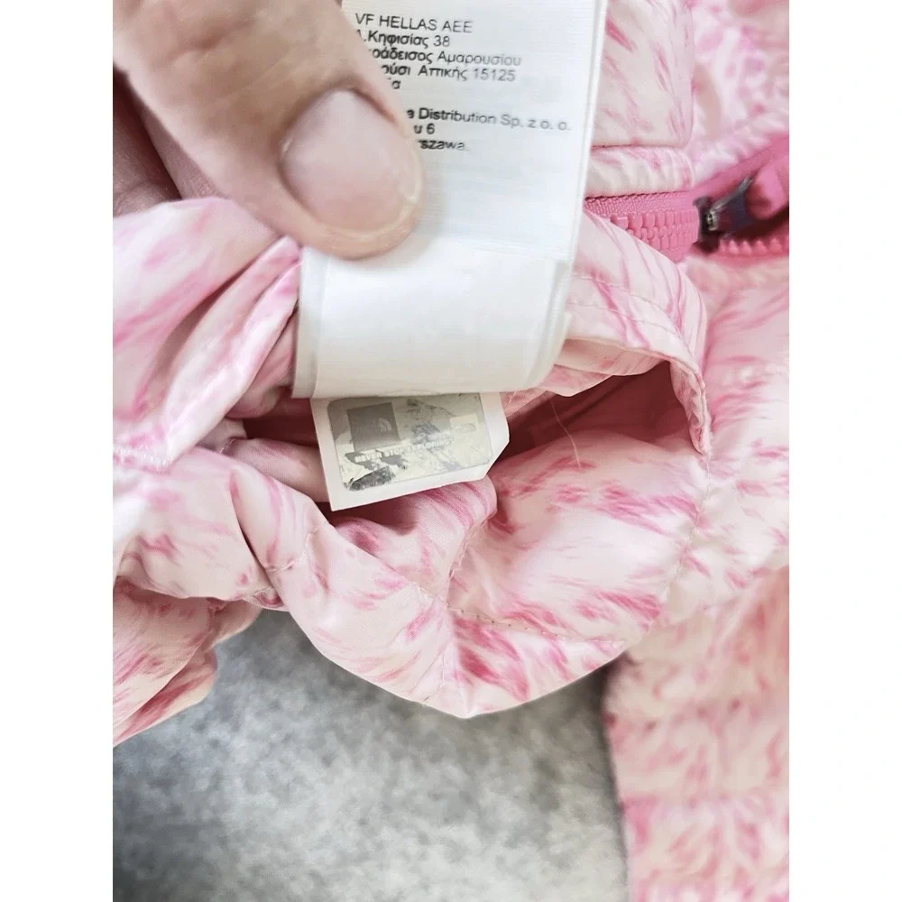 THE NORTH FACE Kid Thermoball Full Zip Hooded Jacket Pink Size 5 Reversible
